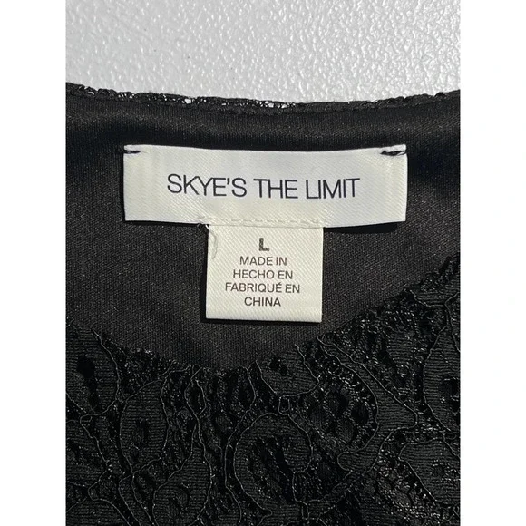NEW Skye's The Limit Black Lace Cami Camisole Tank Top - Picture 3 of 5